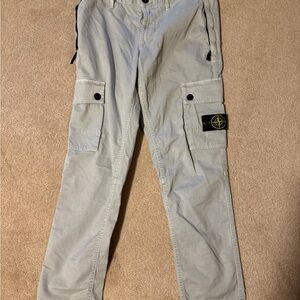 Stone Island Light Gray Cargo Pants